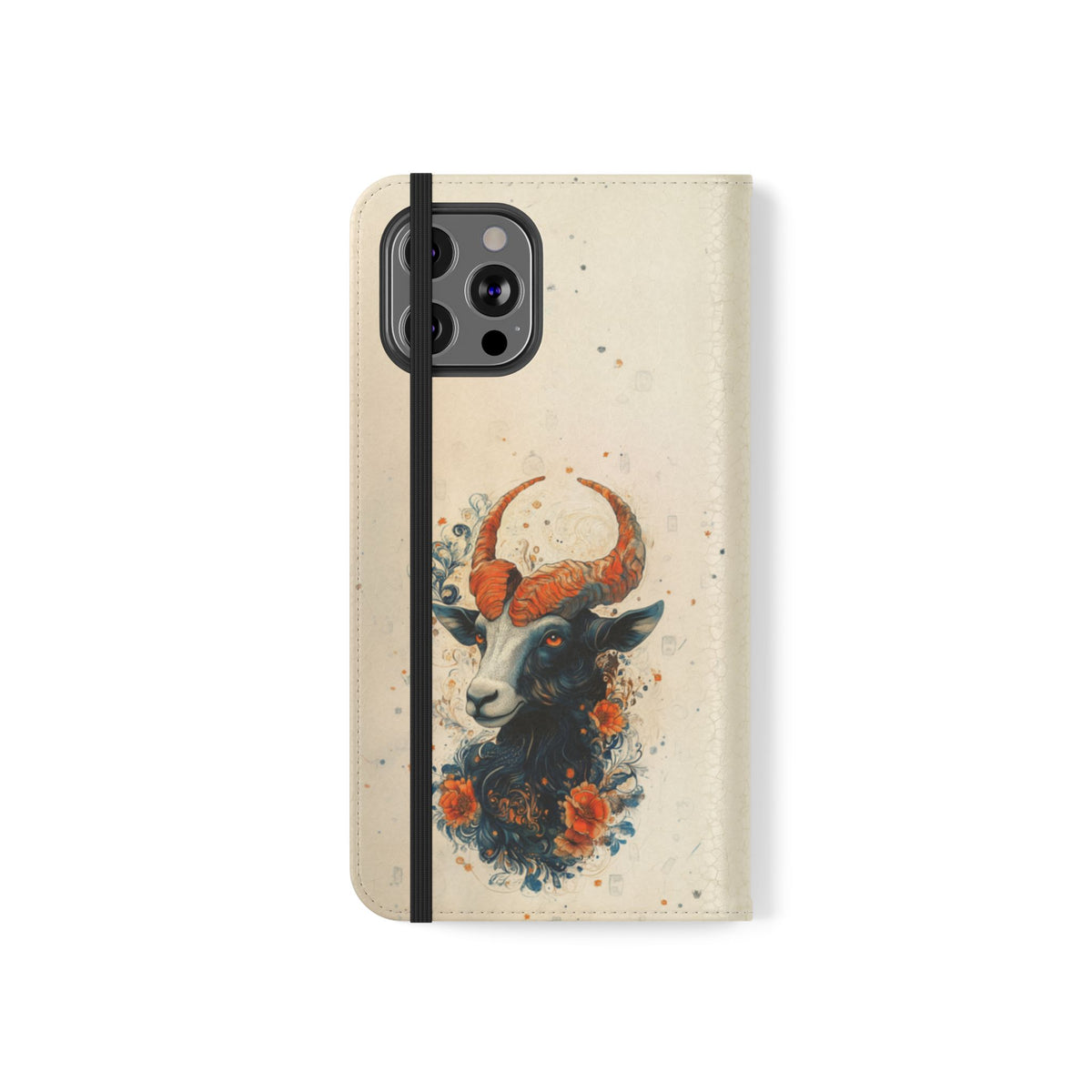 Capricorn Celestial Goat - Wallet Flip Case