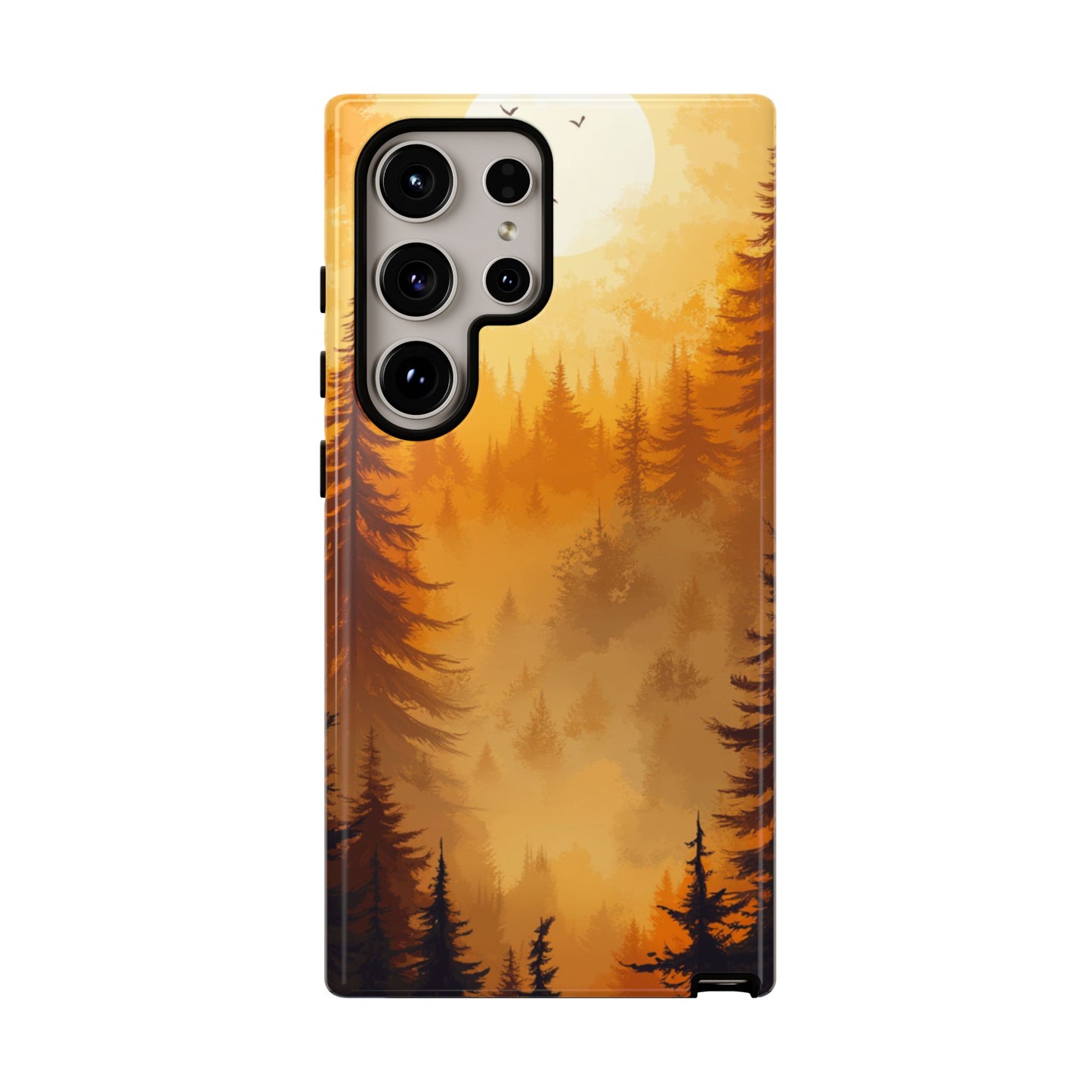 Golden Forest Silhouette – Tough Samsung Galaxy Case