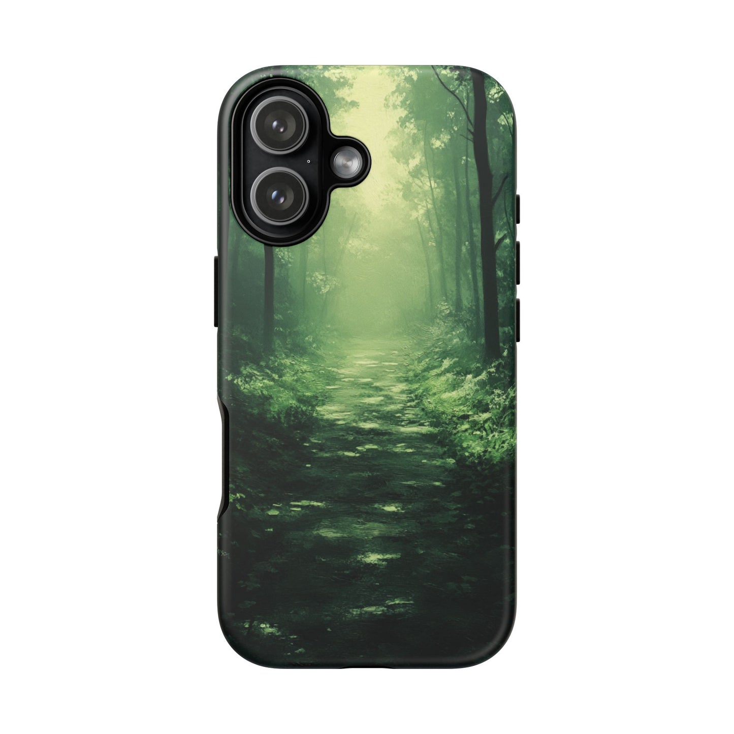 Emerald Mist Forest Path - Tough iPhone Case