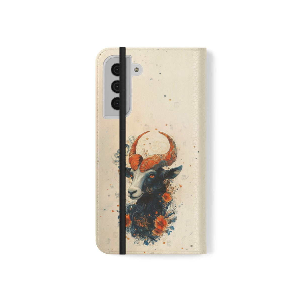 Capricorn Celestial Goat - Wallet Flip Case