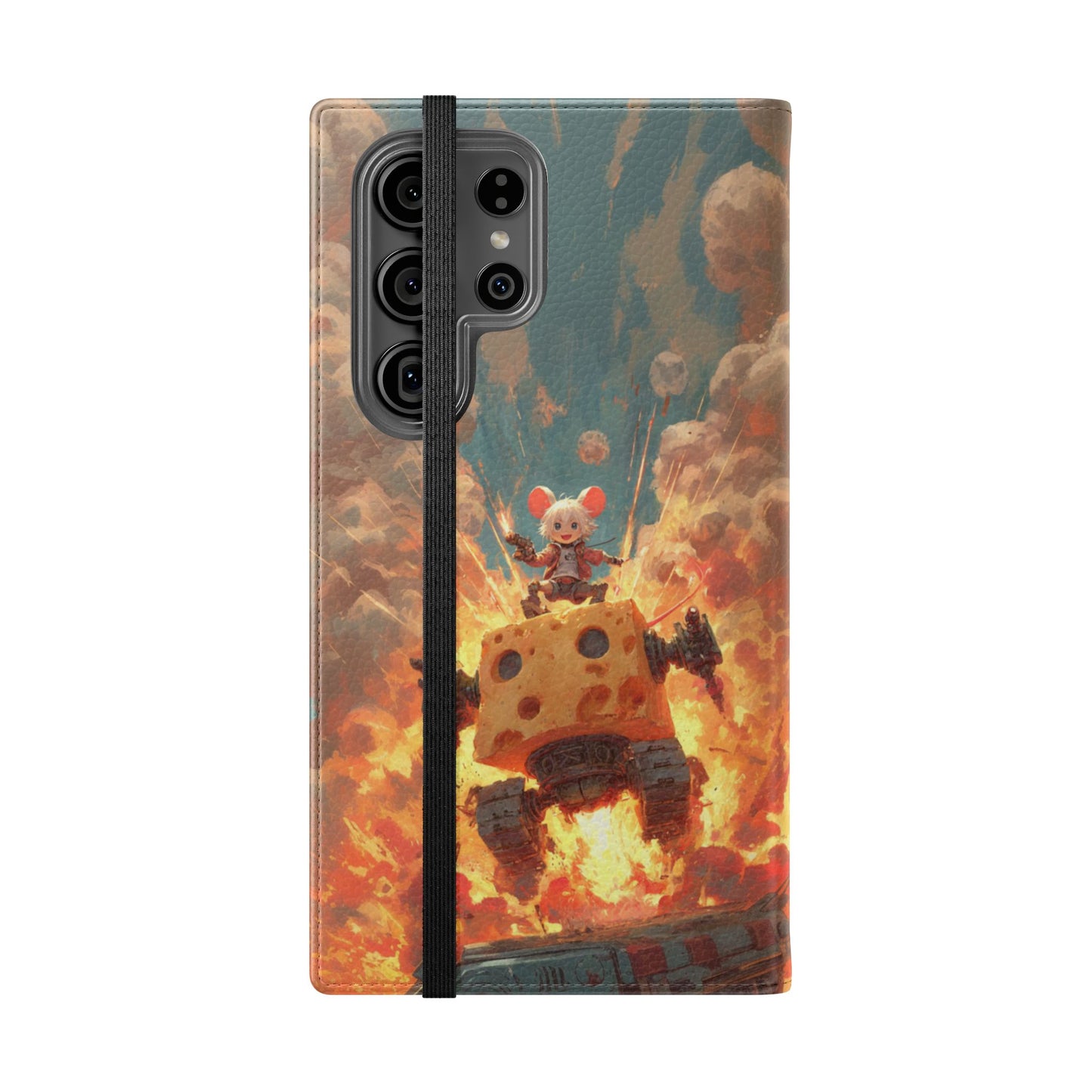 Battle Tank Mouse - Wallet Flip Case