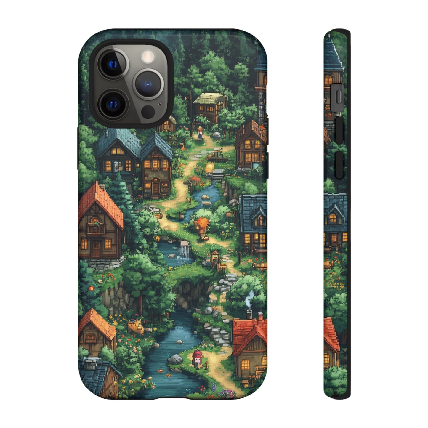 Enchanted Village: Pixel Paradise Phone Case - iPhone, Google Pixel, Samsung Galaxy