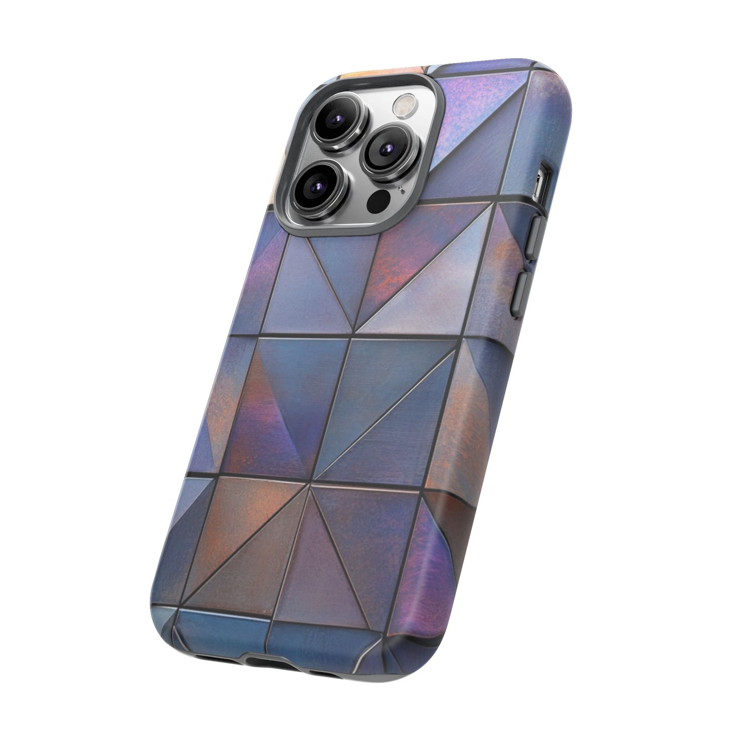 Iridescent Geometric Triangles Phone Case - iPhone, Samsung Galaxy, Google Pixel