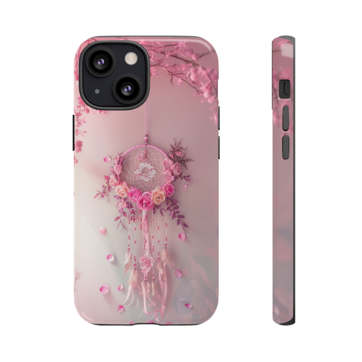 Pink Rose Dreamcatcher - Tough iPhone Case