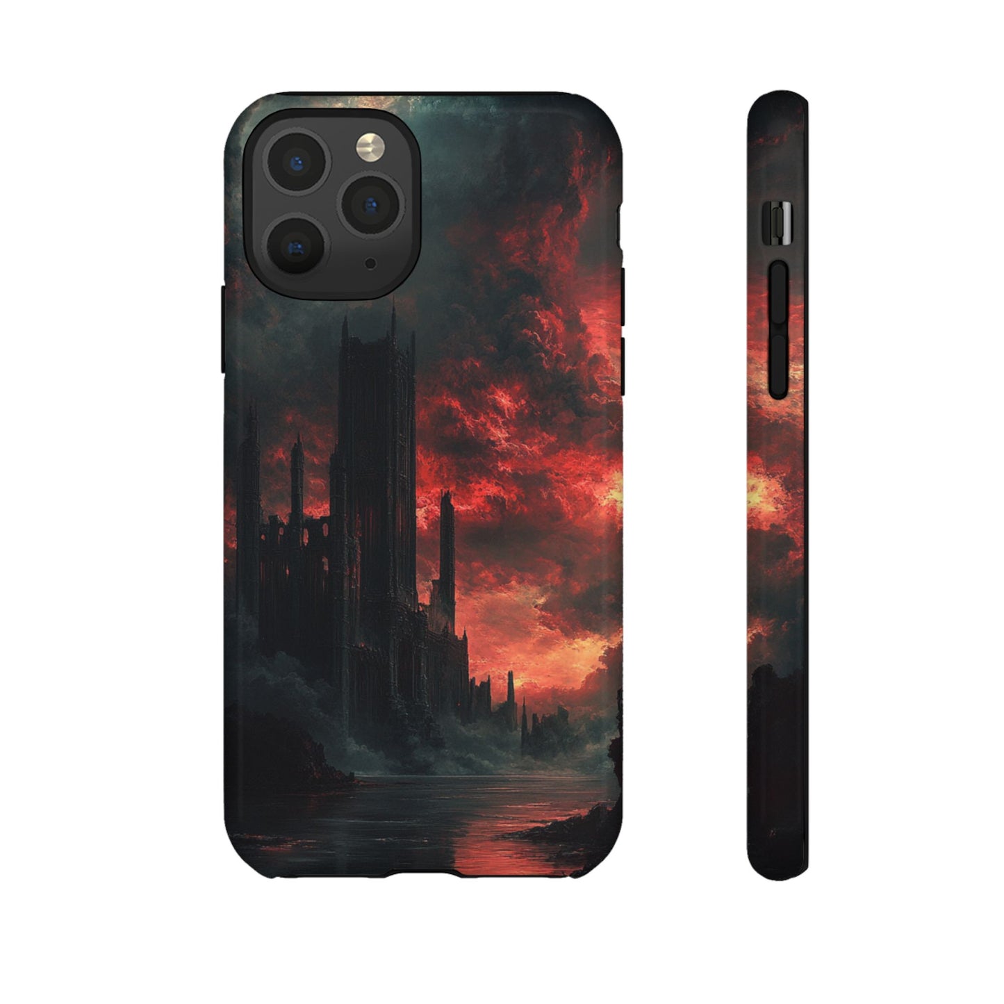 Crimson Dread Citadel – Tough iPhone Case