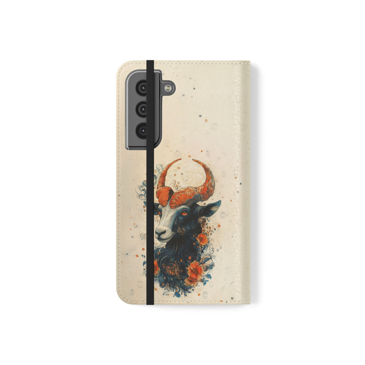Capricorn Celestial Goat - Wallet Flip Case