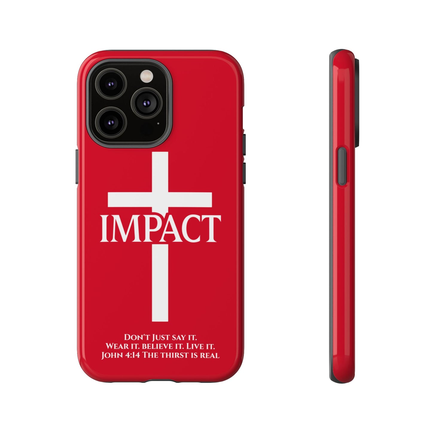 Impact Red - Tough iPhone Case