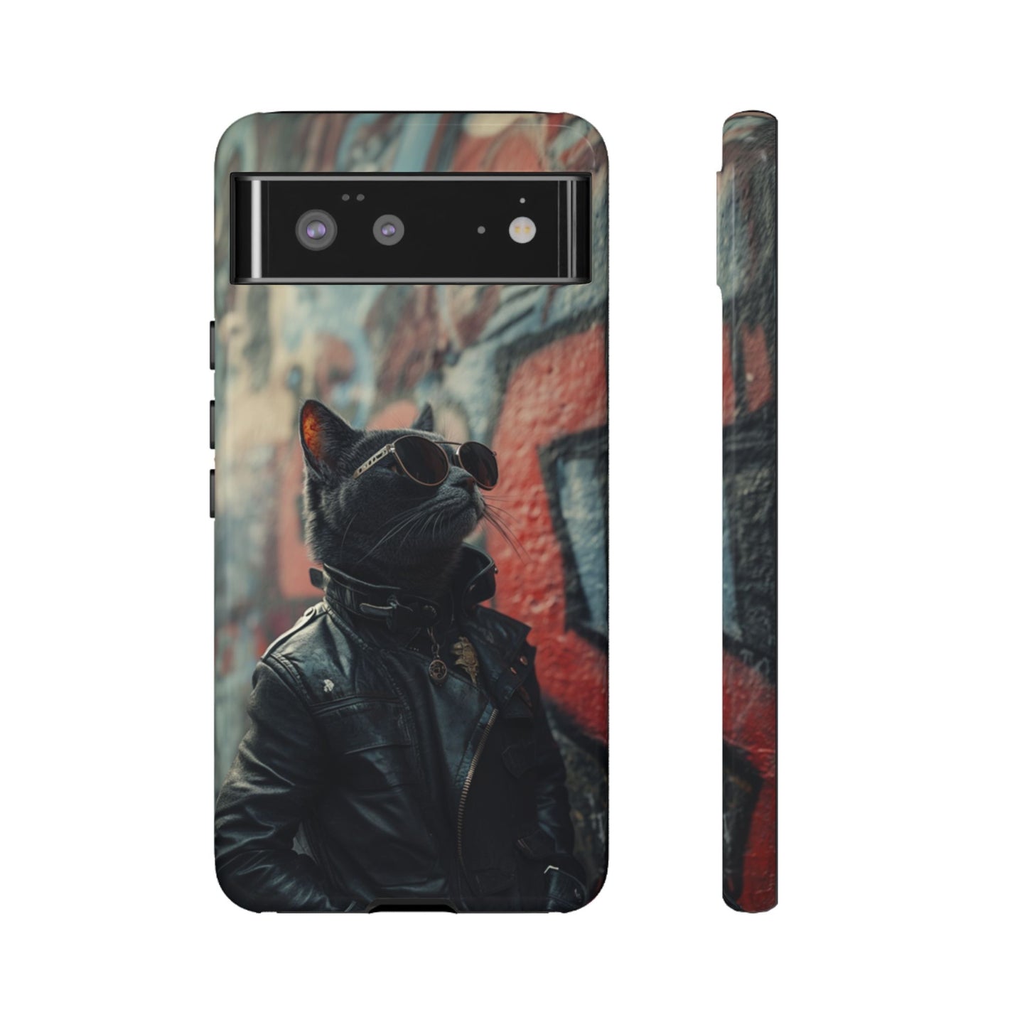 Punk Rock Cat Phone Case – iPhone, Google Pixel, Samsung Galaxy