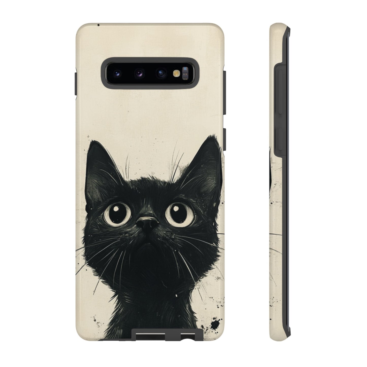 Black Cat Ink Sketch - Tough Samsung Galaxy Case