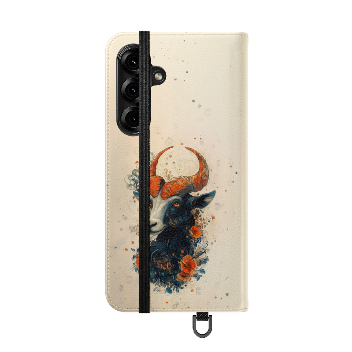 Capricorn Celestial Goat - Wallet Flip Case
