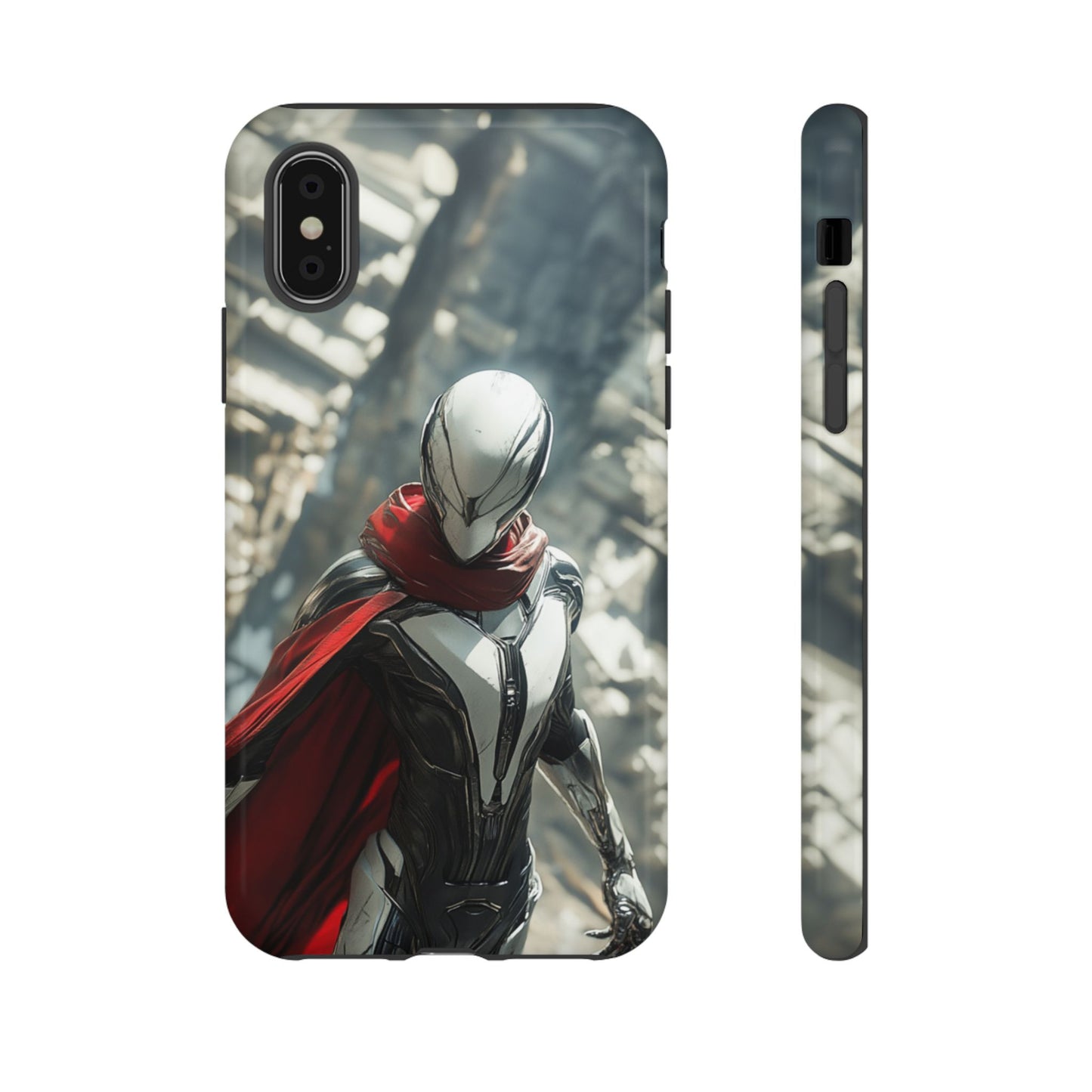 Crimson Sentinel Phone Case – iPhone, Google Pixel, Samsung Galaxy