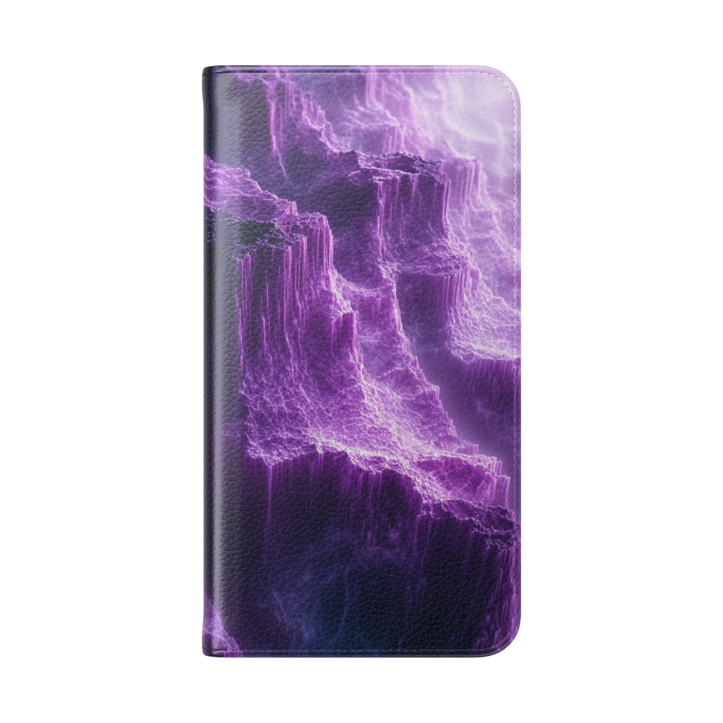 Purple Crystal Canyon - Wallet Flip Case