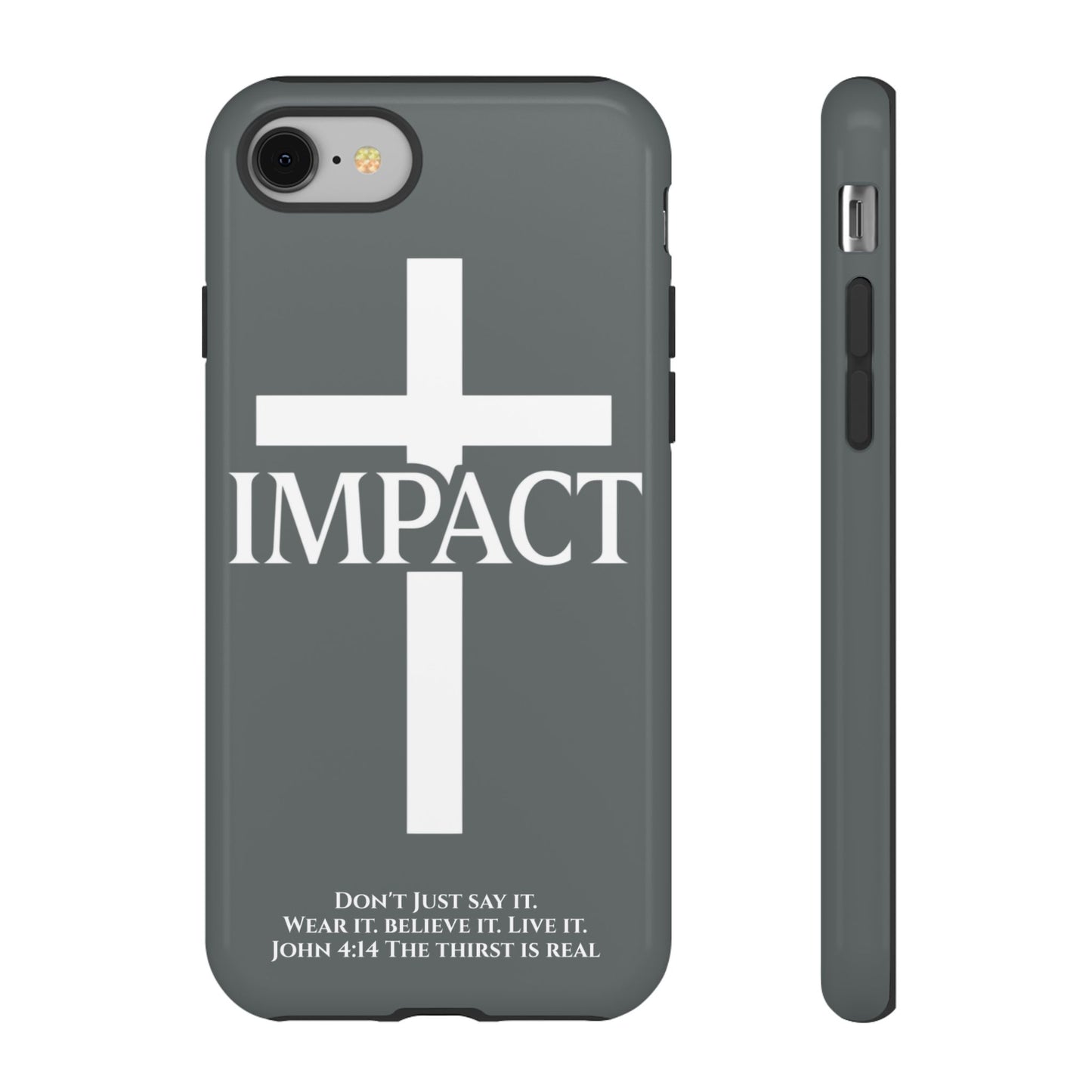 Impact Gray- Tough iPhone Case
