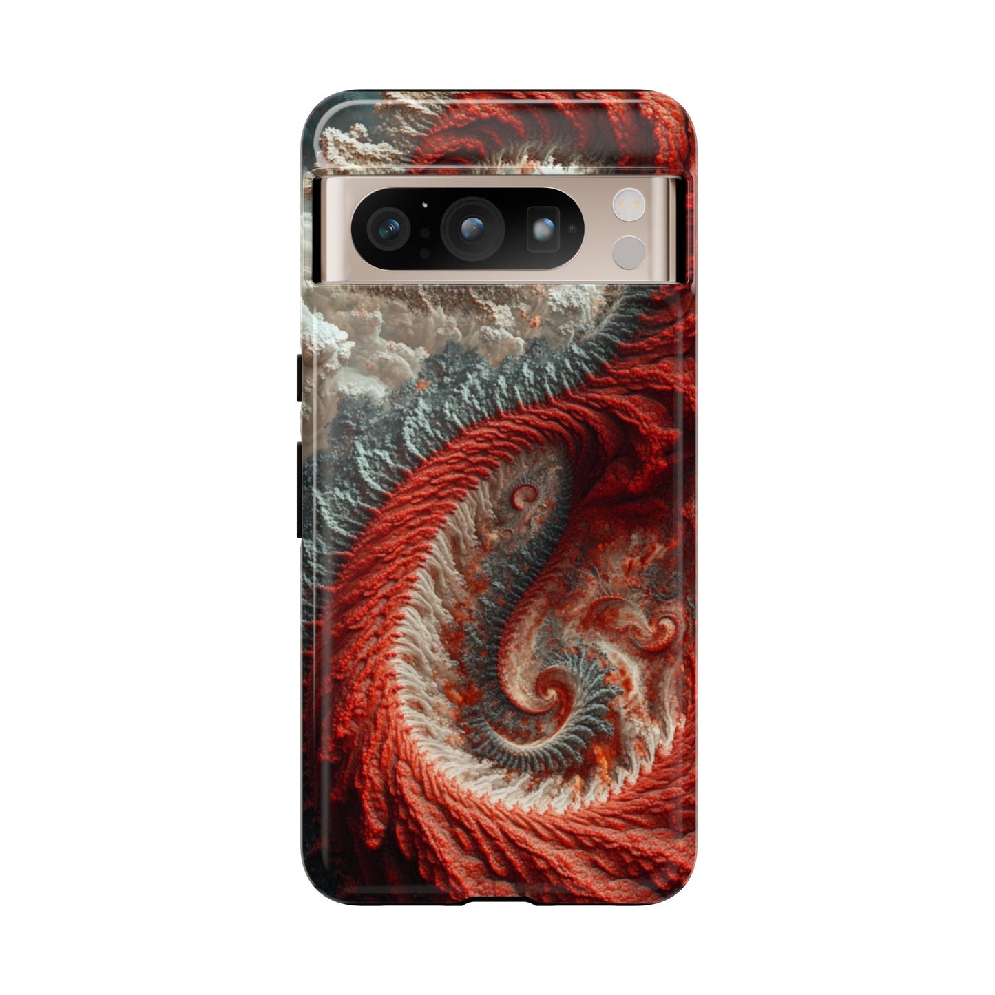 Crimson Spiral Fractal – Tough Google Pixel Case
