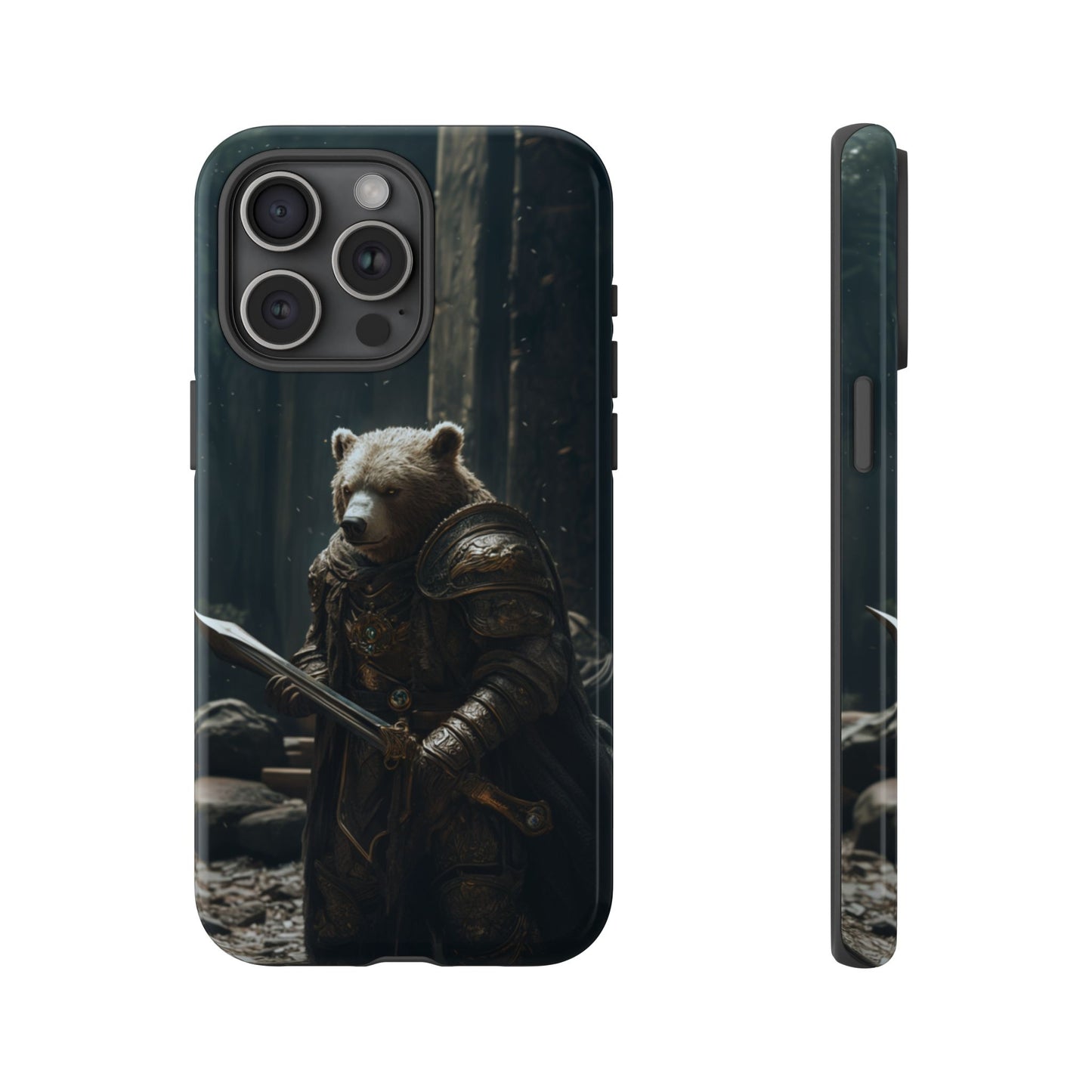 Medieval Bear Warrior Knight - Tough iPhone Case