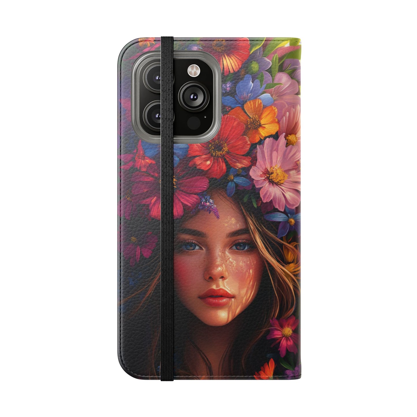 Floral Crown Muse - Wallet Flip Case