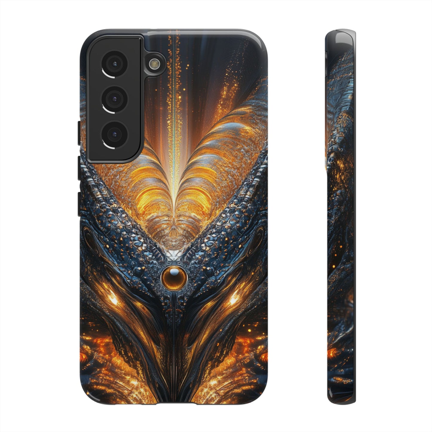 Obsidian Flare Fractal – Tough Samsung Galaxy Case