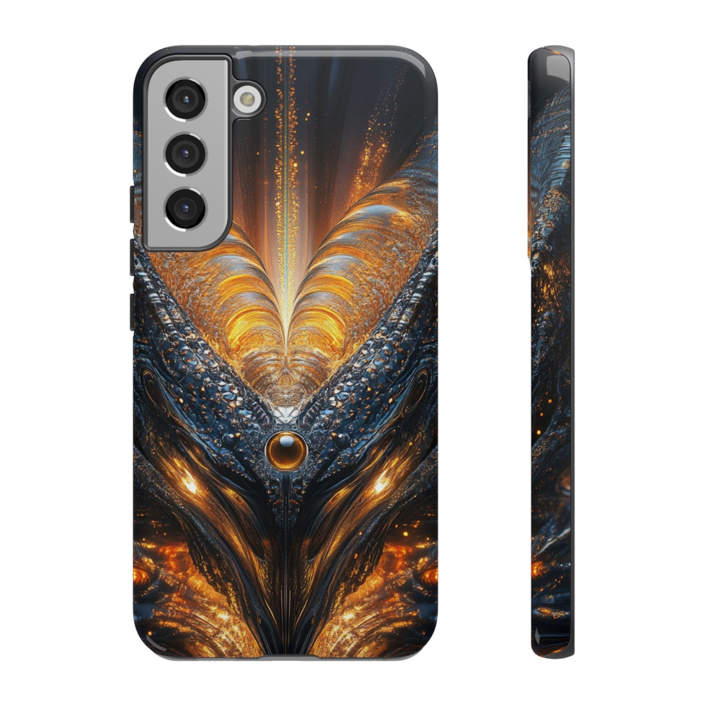 Obsidian Flare Fractal – Tough Samsung Galaxy Case