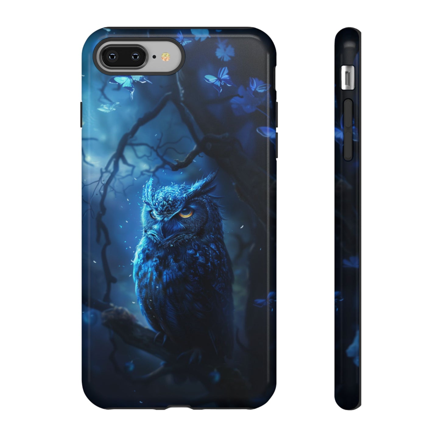 Azure Nocturne Owl – Tough iPhone Case