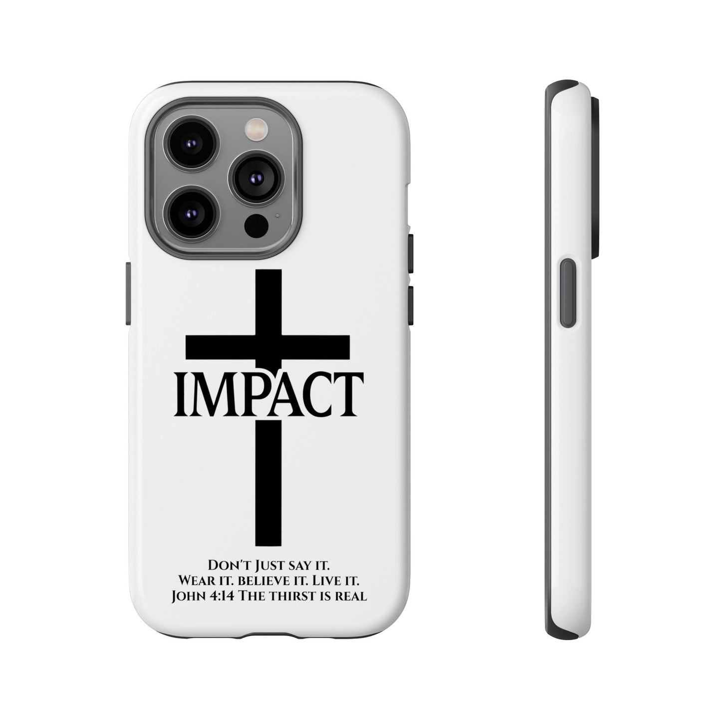 Impact White - Tough iPhone Case