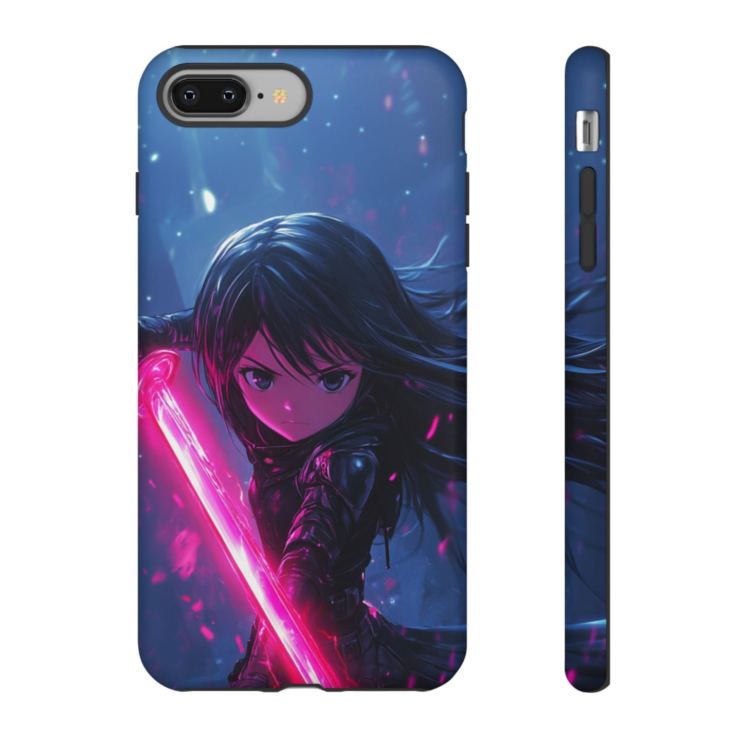 Neon Blade Warrior – Tough iPhone Case