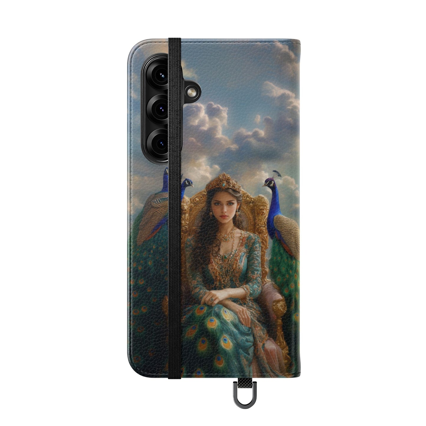 Hera Peacock Empress Golden Throne - Wallet Flip Case