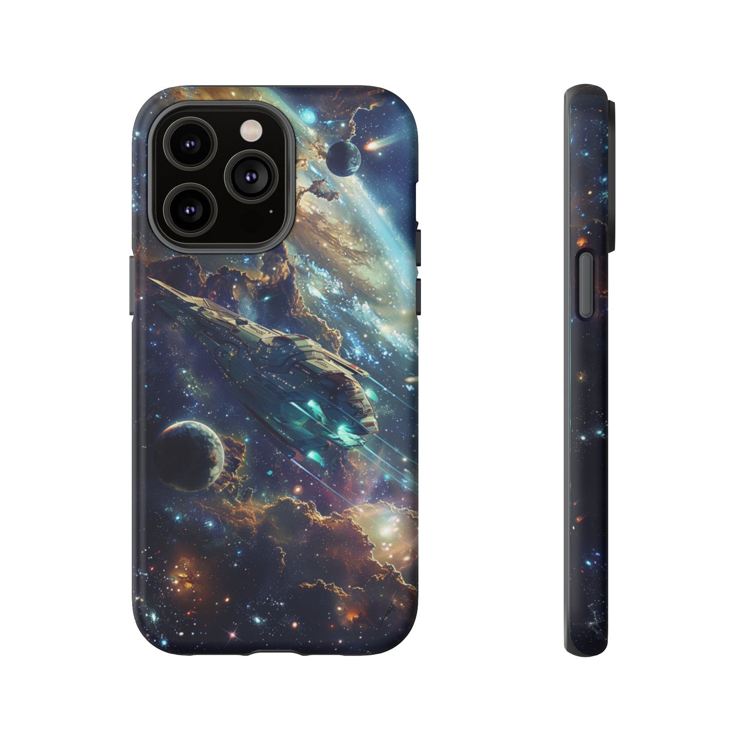 Galactic Voyage: Futuristic Spaceship - iPhone, Google Pixel, Samsung Galaxy