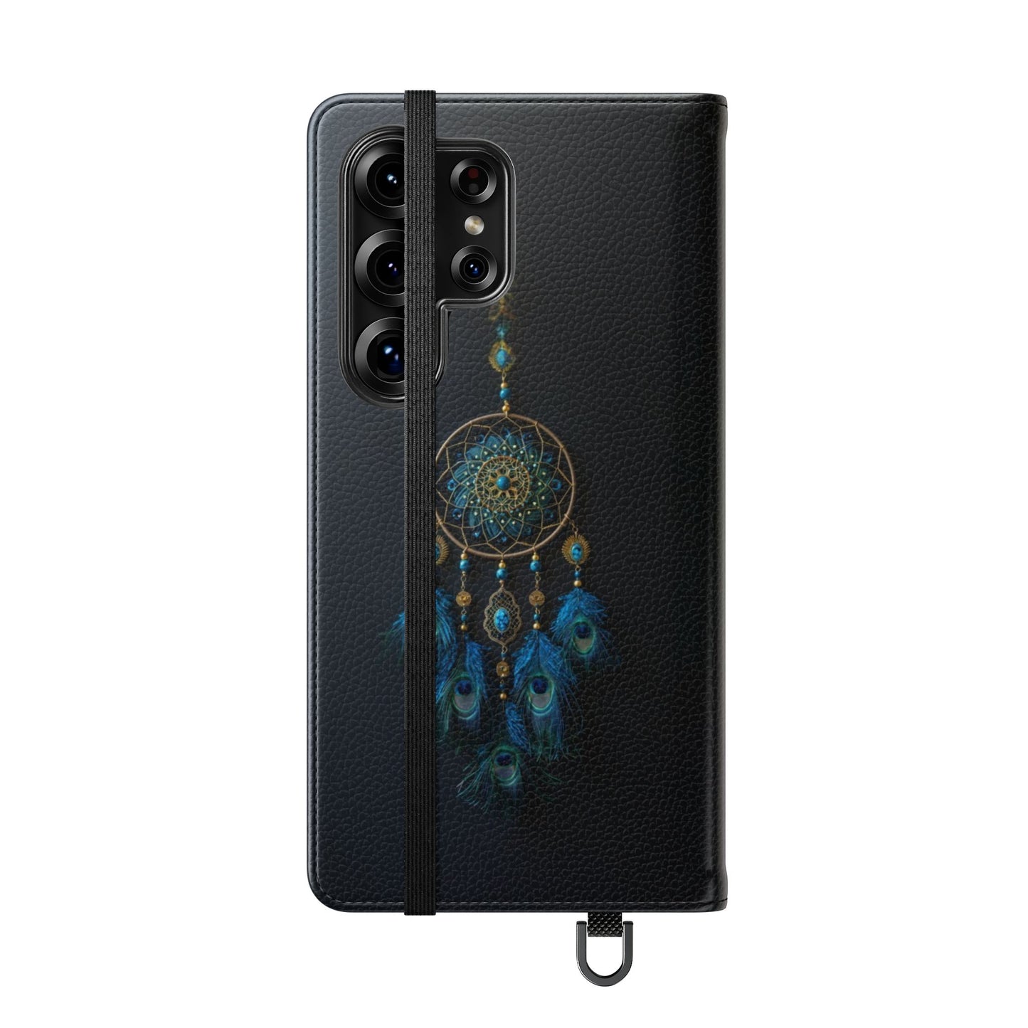 Peacock Feather Dreamcatcher - Wallet Flip Case