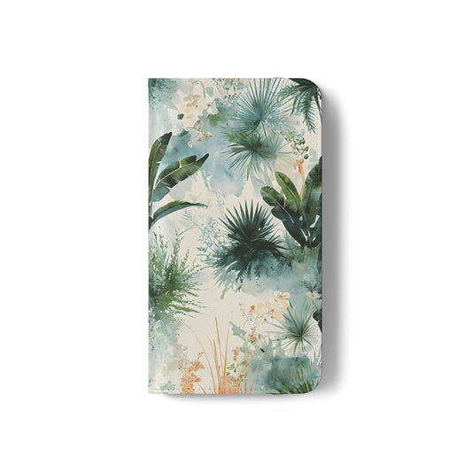 Tropical Botanical Watercolor - Wallet Flip Case
