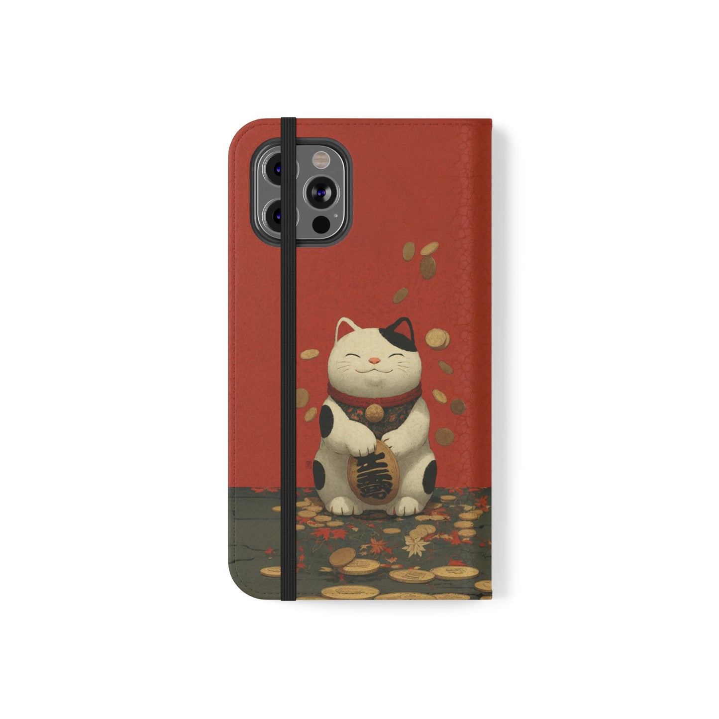 Lucky Cat - Wallet Flip Case