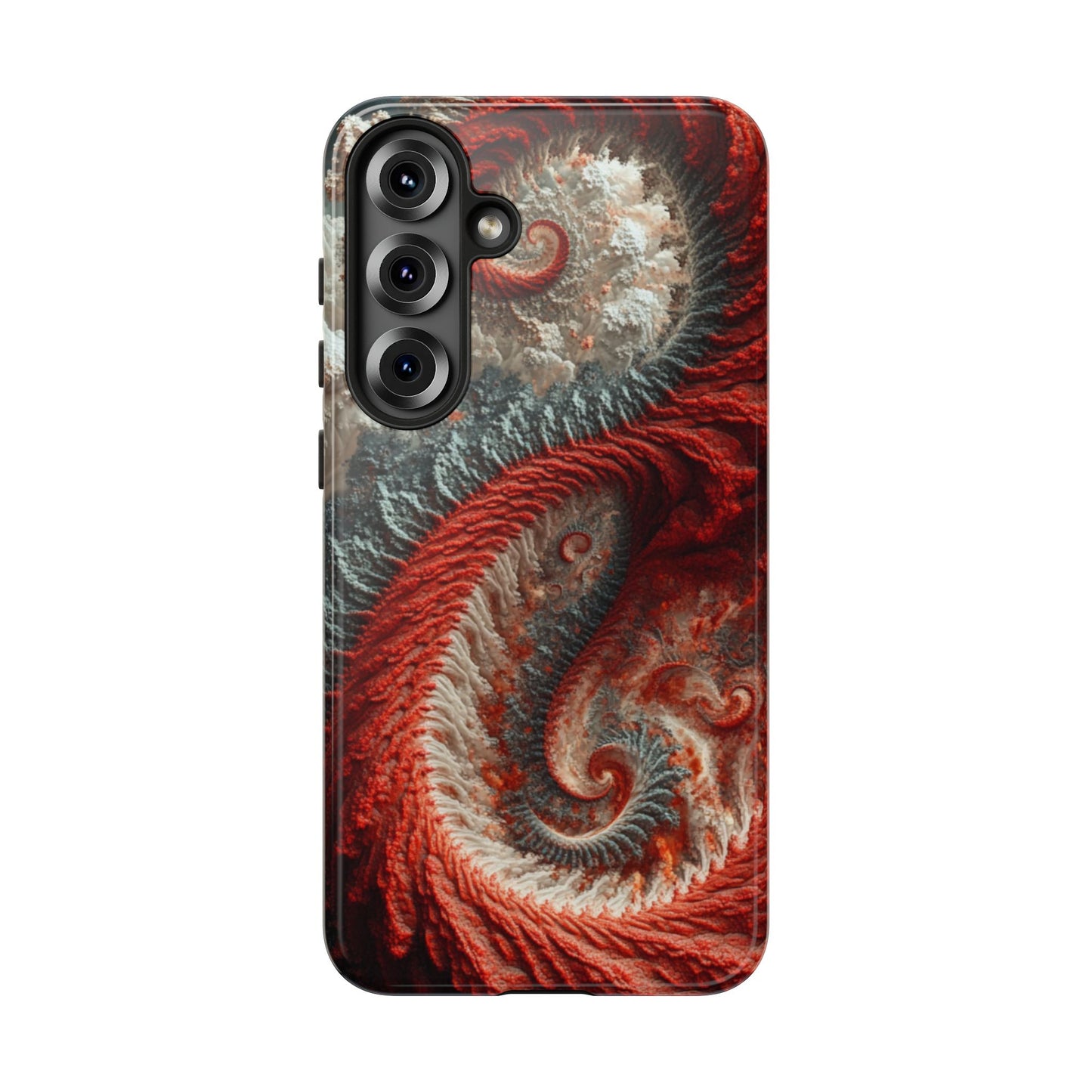 Crimson Spiral Fractal – Tough Samsung Galaxy Case
