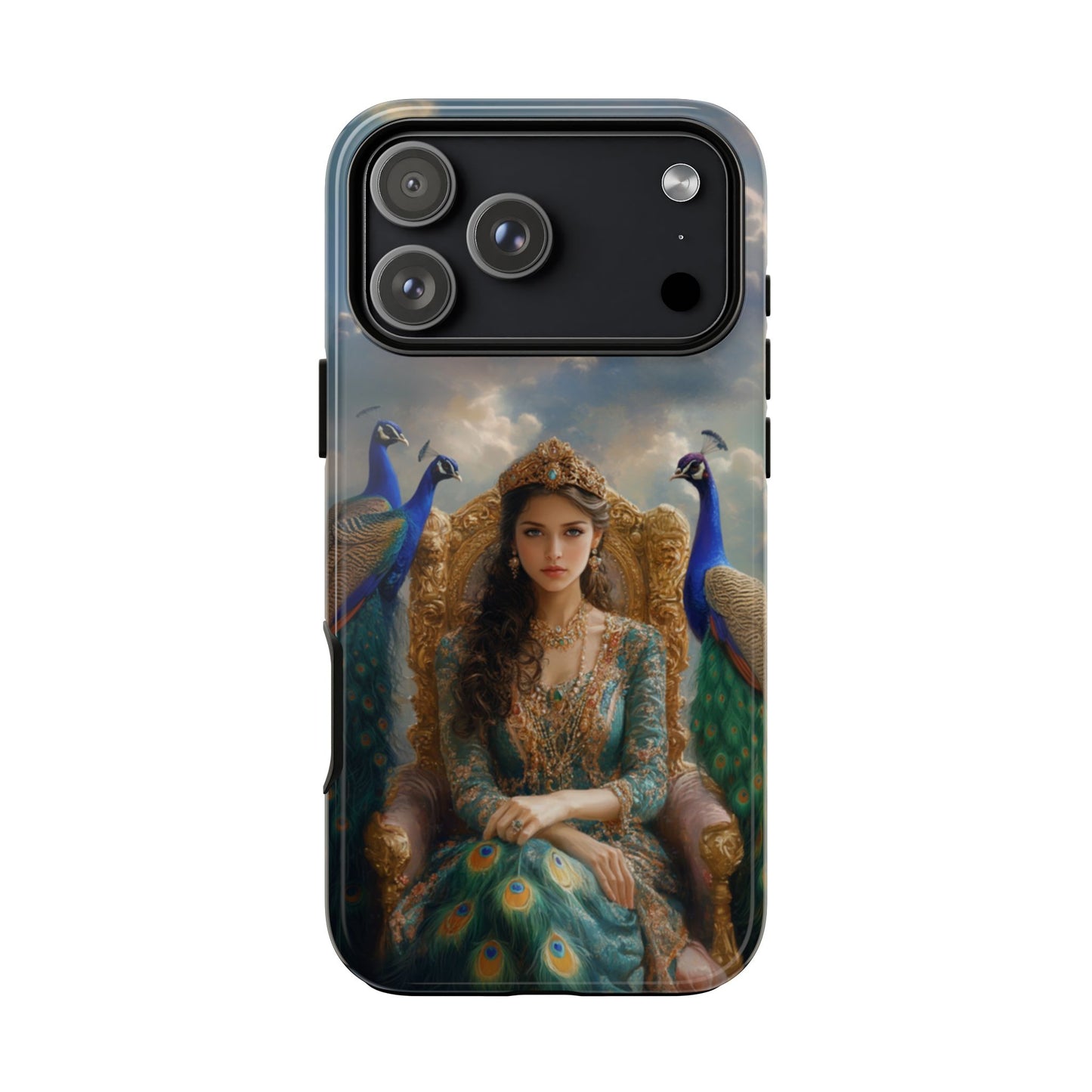 Hera Peacock Empress Golden Throne - Tough iPhone Case