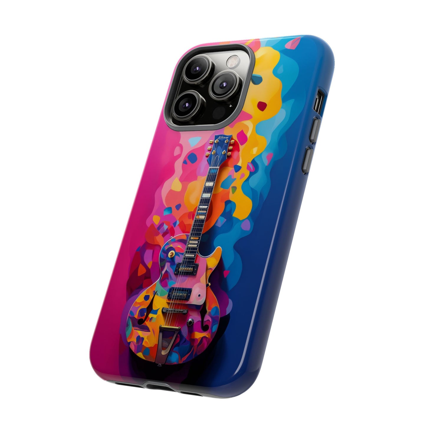 Vibrant Abstract Guitar Phone Case - iPhone, Google Pixel, Samsung Galaxy