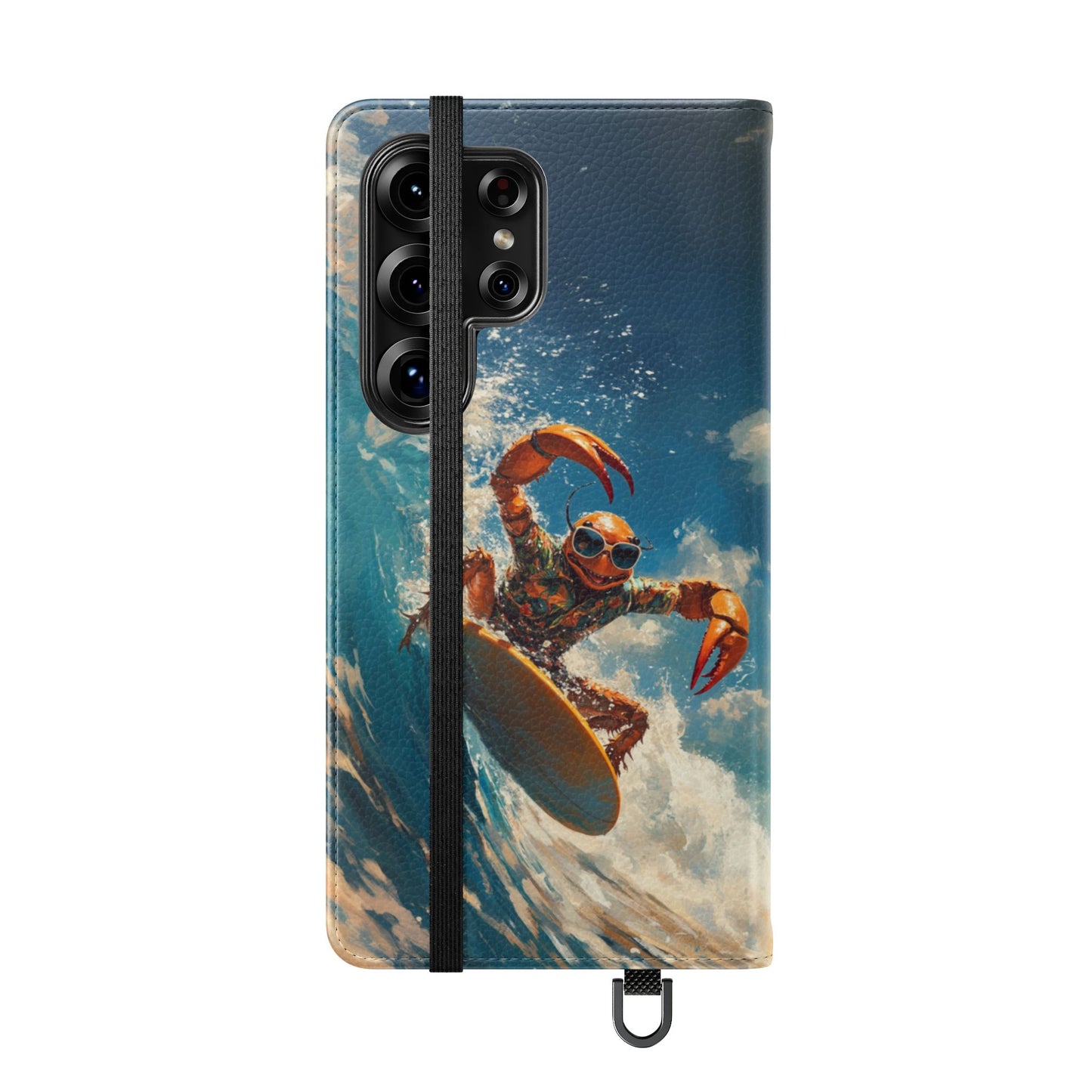 Surfing Crab - Wallet Flip Case