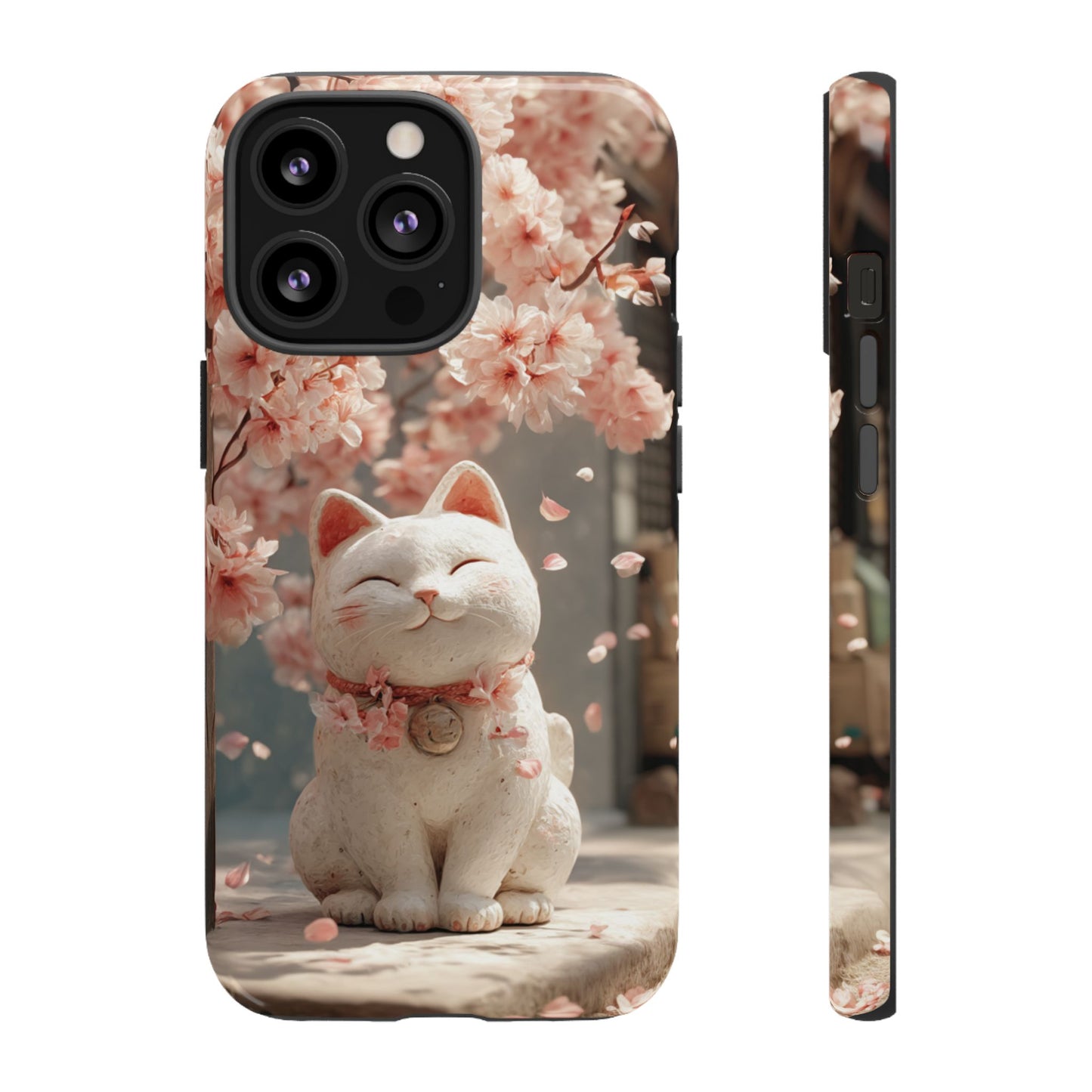 Sakura Lucky Cat - Tough iPhone Case