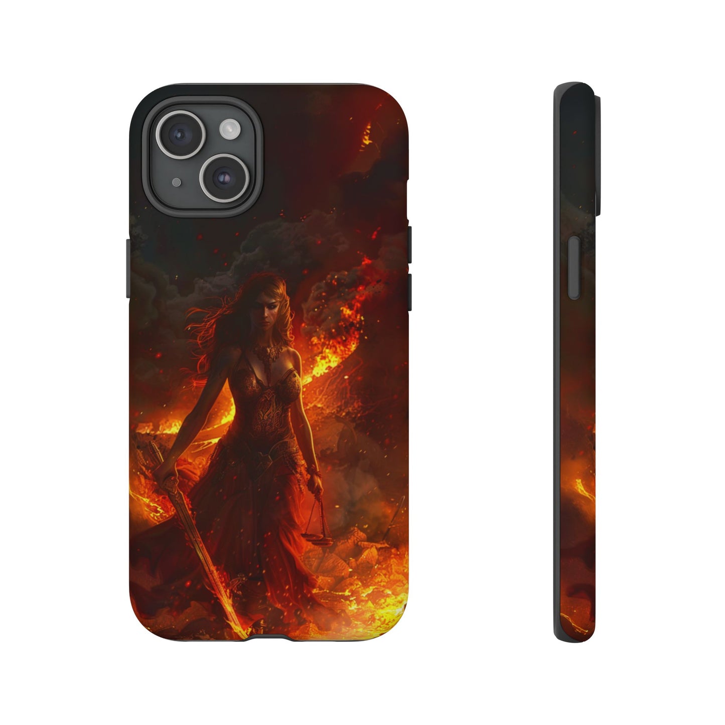 Fiery Goddess Nemesis Phone Case - iPhone, Google Pixel, Samsung Galaxy