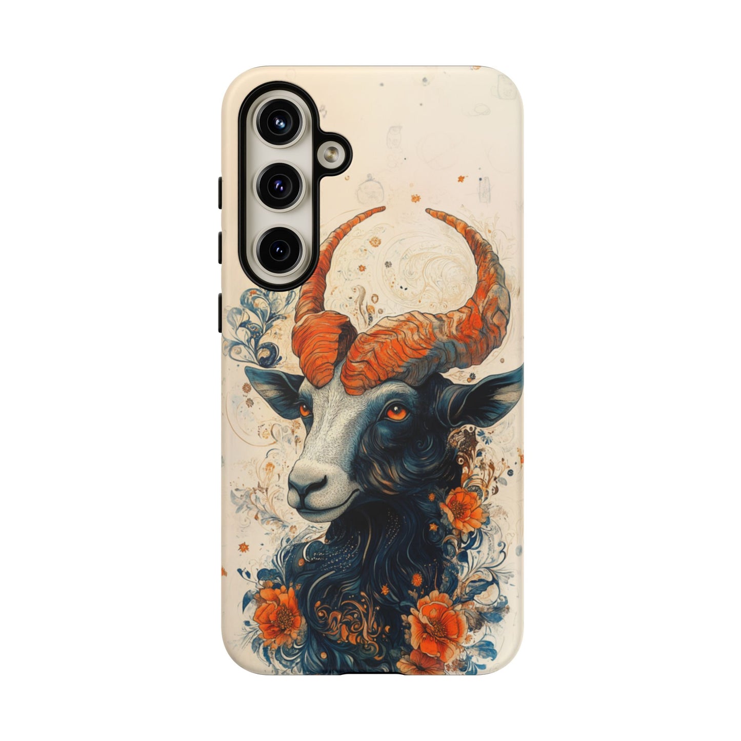 Capricorn Zodiac Artistic Floral Phone Case – iPhone, Google Pixel, Samsung Galaxy