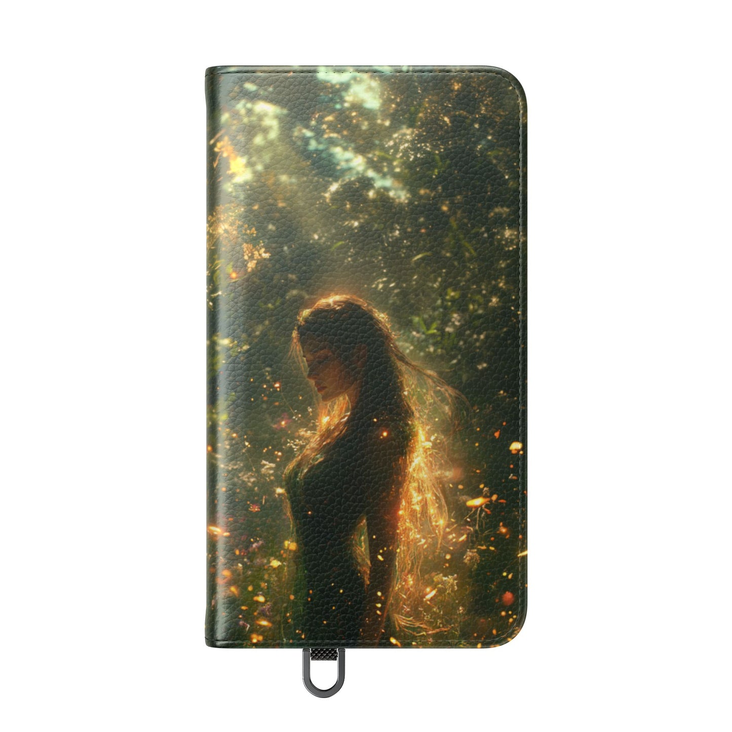 Forest Goddess Golden Light Meadow - Wallet Flip Case