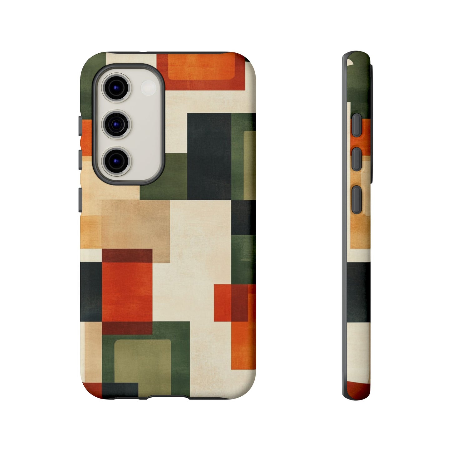 Mid-Century Modern Geometric Pattern Phone Case - iPhone, Google Pixel, Samsung Galaxy