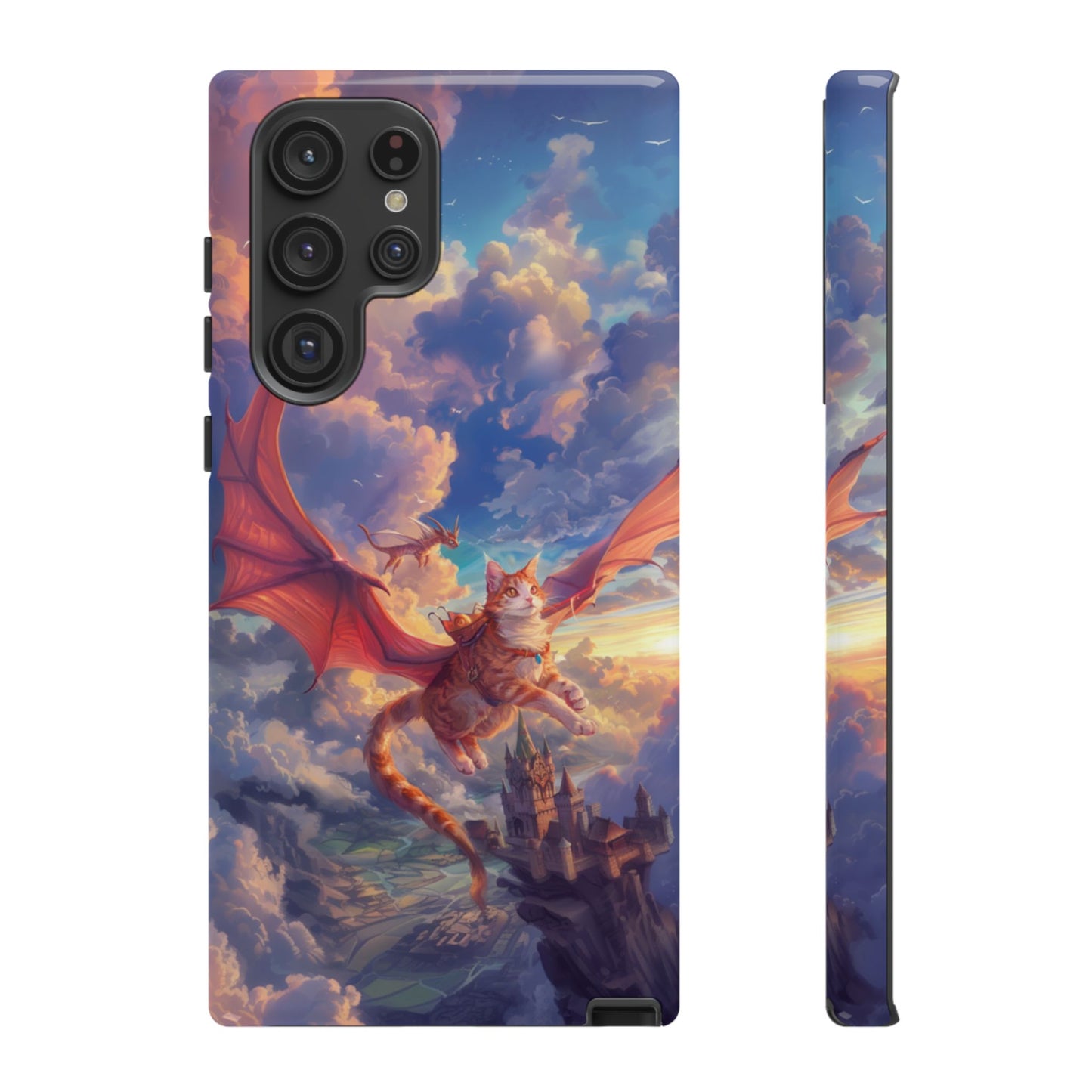 Dragon Rider Cat - iPhone, Google Pixel, Samsung Galaxy