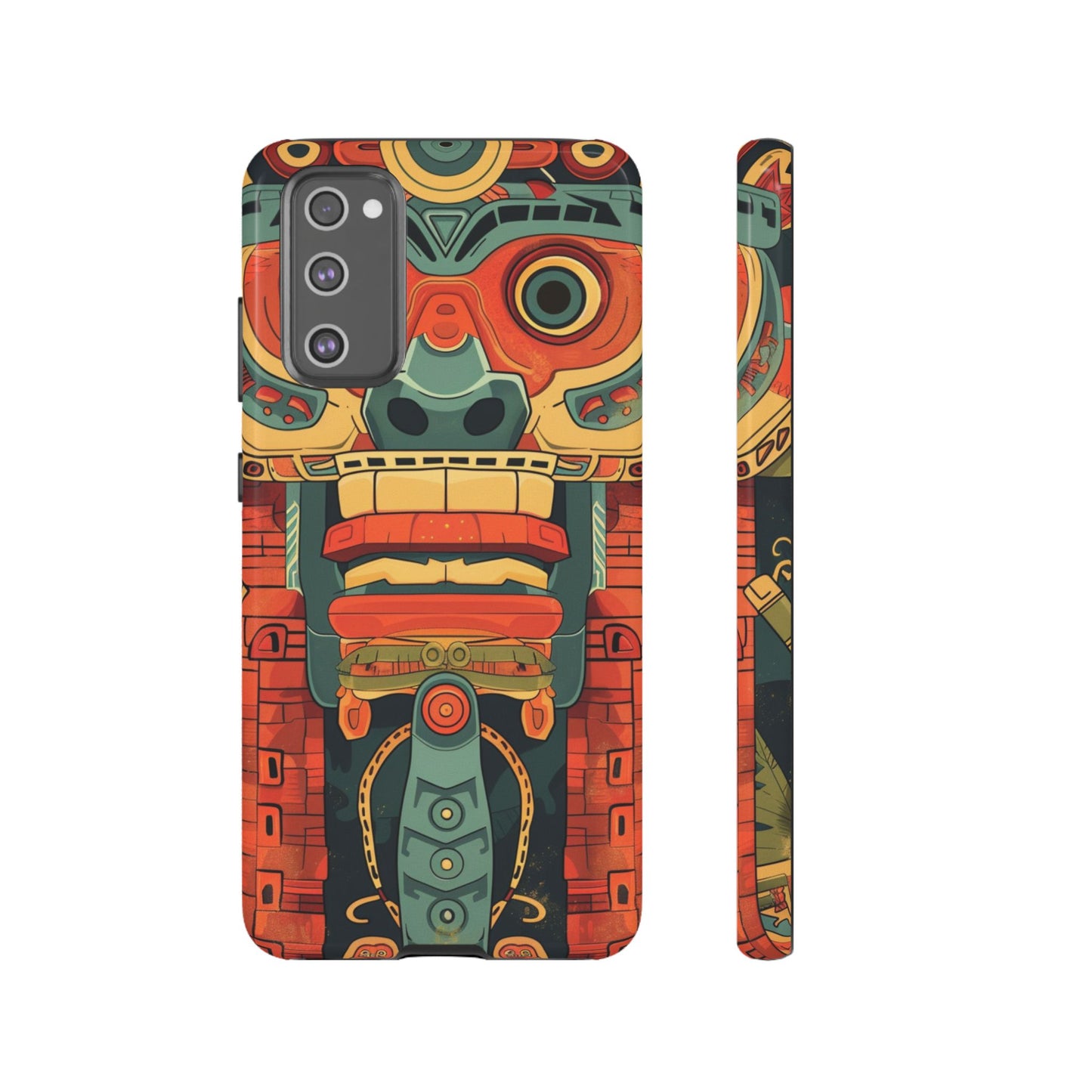 Aztec Totem Mask - Tough Samsung Galaxy Case