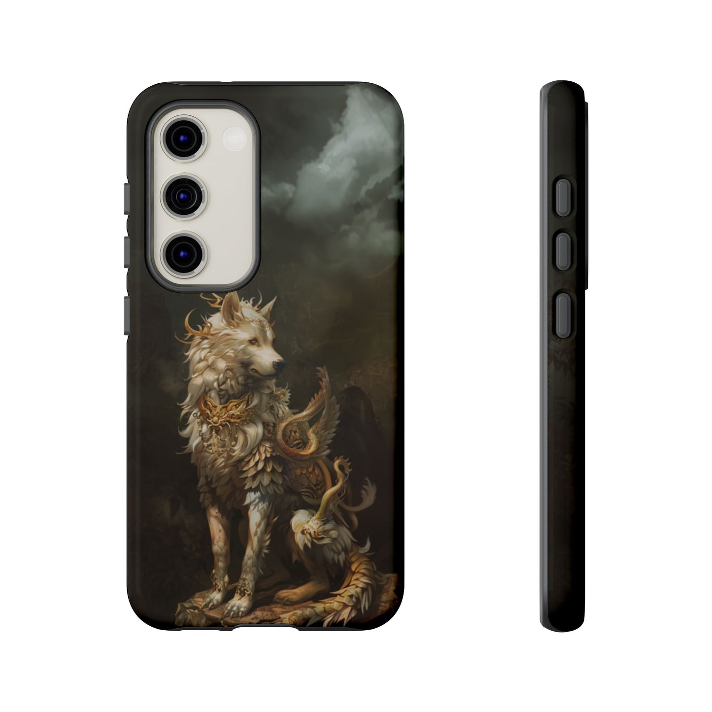 Antlered Wolf Guardian - Tough Samsung Galaxy Case
