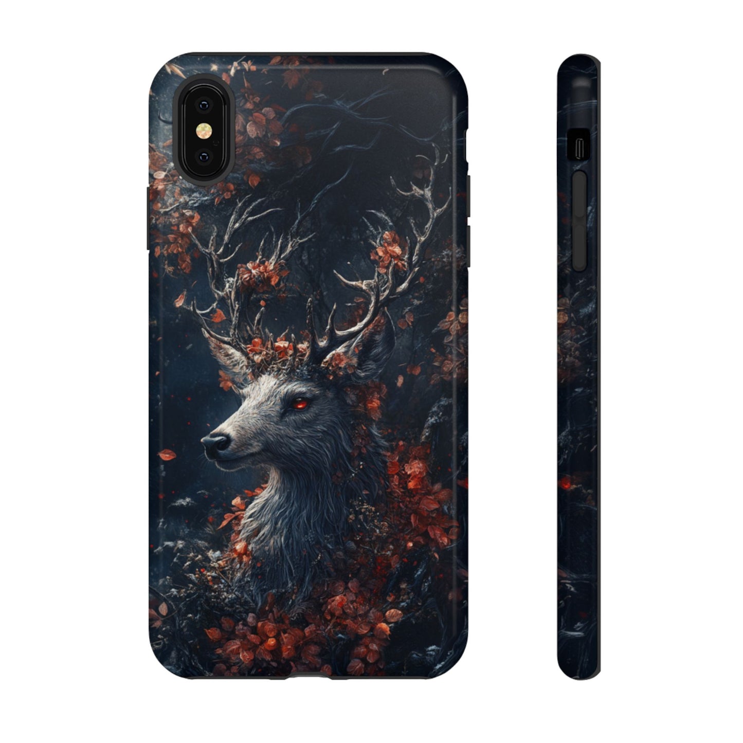 Crimson Stag Blossom – Tough iPhone Case