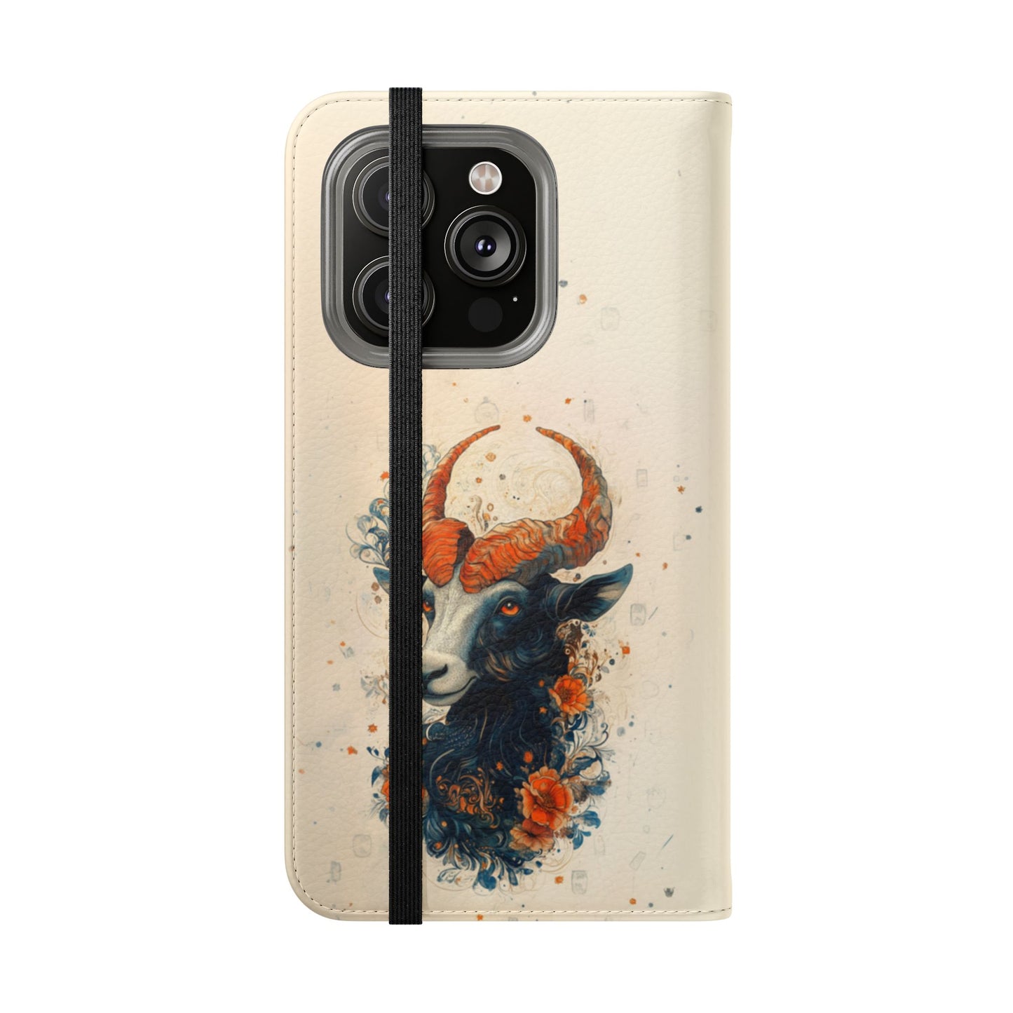 Capricorn Celestial Goat - Wallet Flip Case
