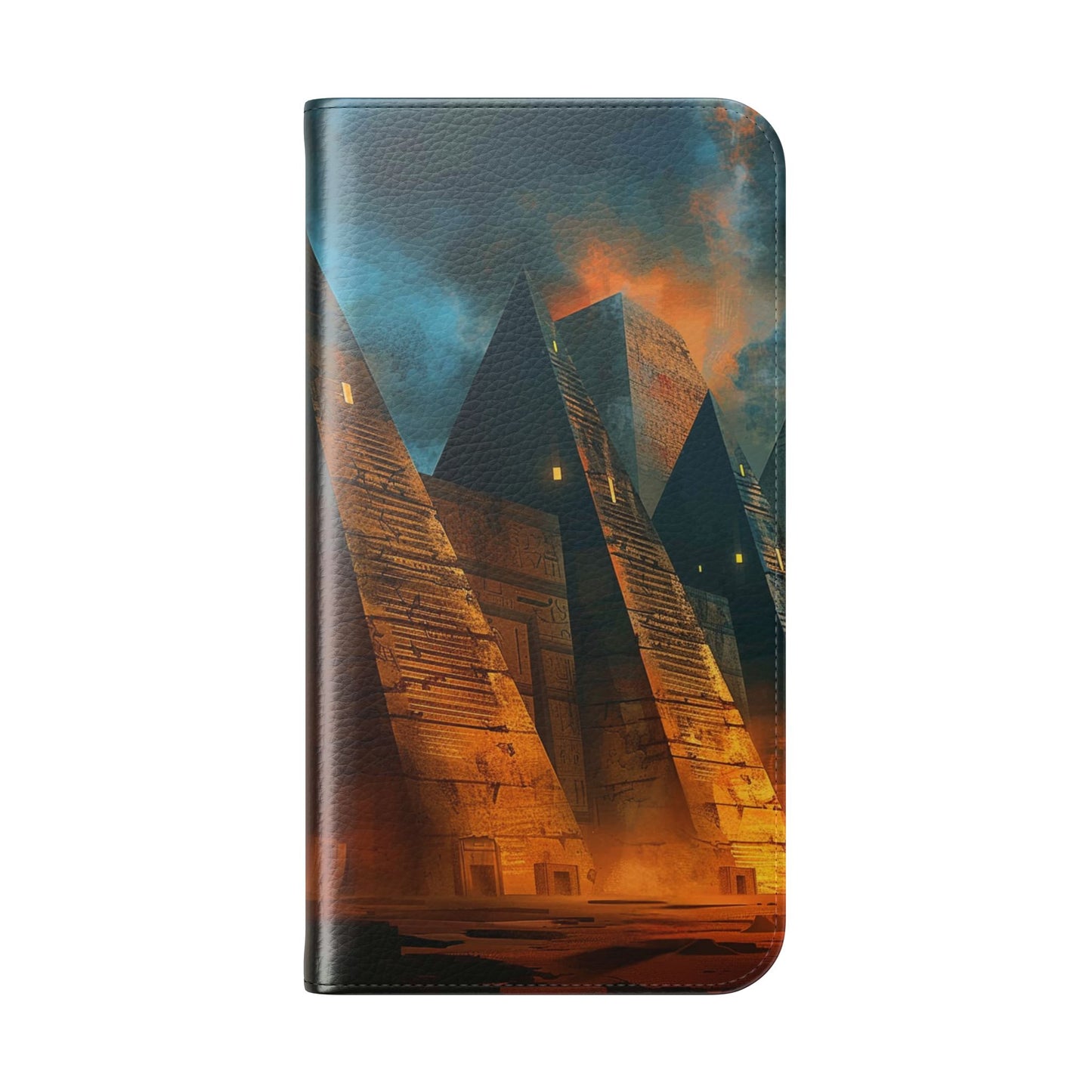 Ancient Egyptian Pyramids Sunset - Wallet Flip Case