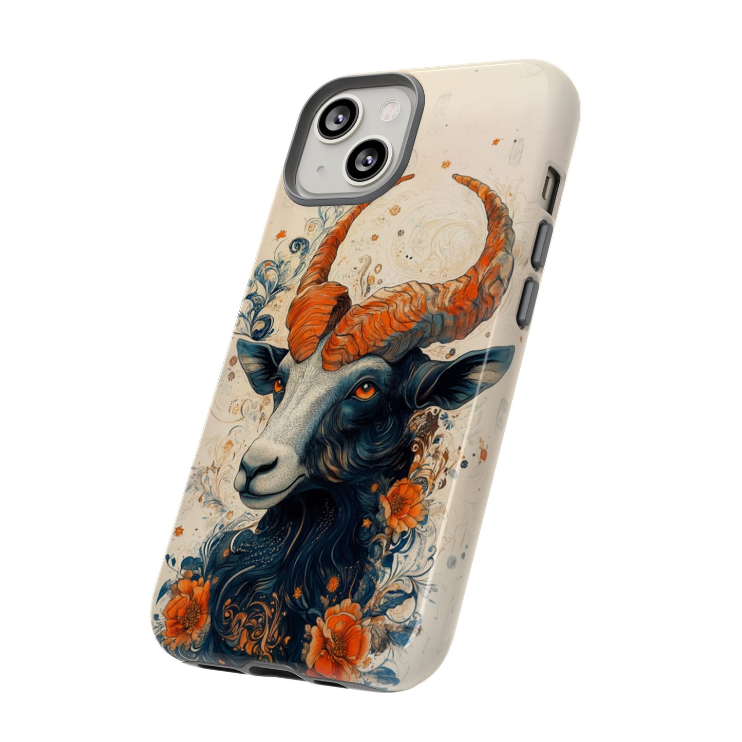 Capricorn Zodiac Artistic Floral Phone Case – iPhone, Google Pixel, Samsung Galaxy