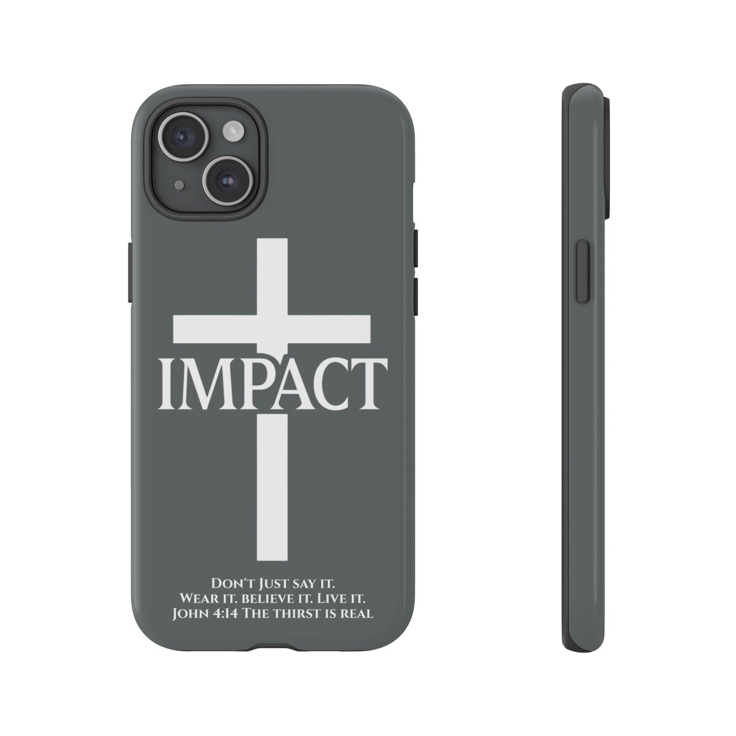 Impact Gray- Tough iPhone Case