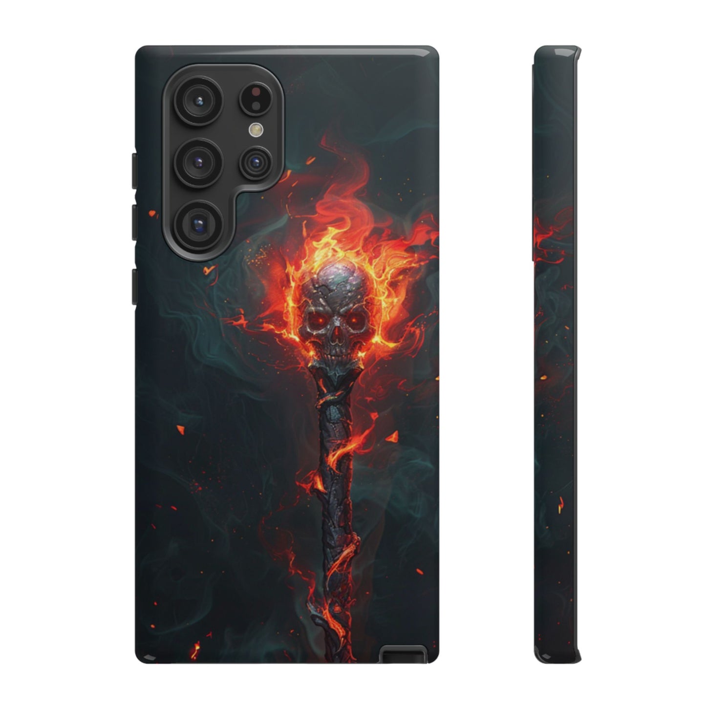 Inferno Skull Staff - Tough Samsung Galaxy Case