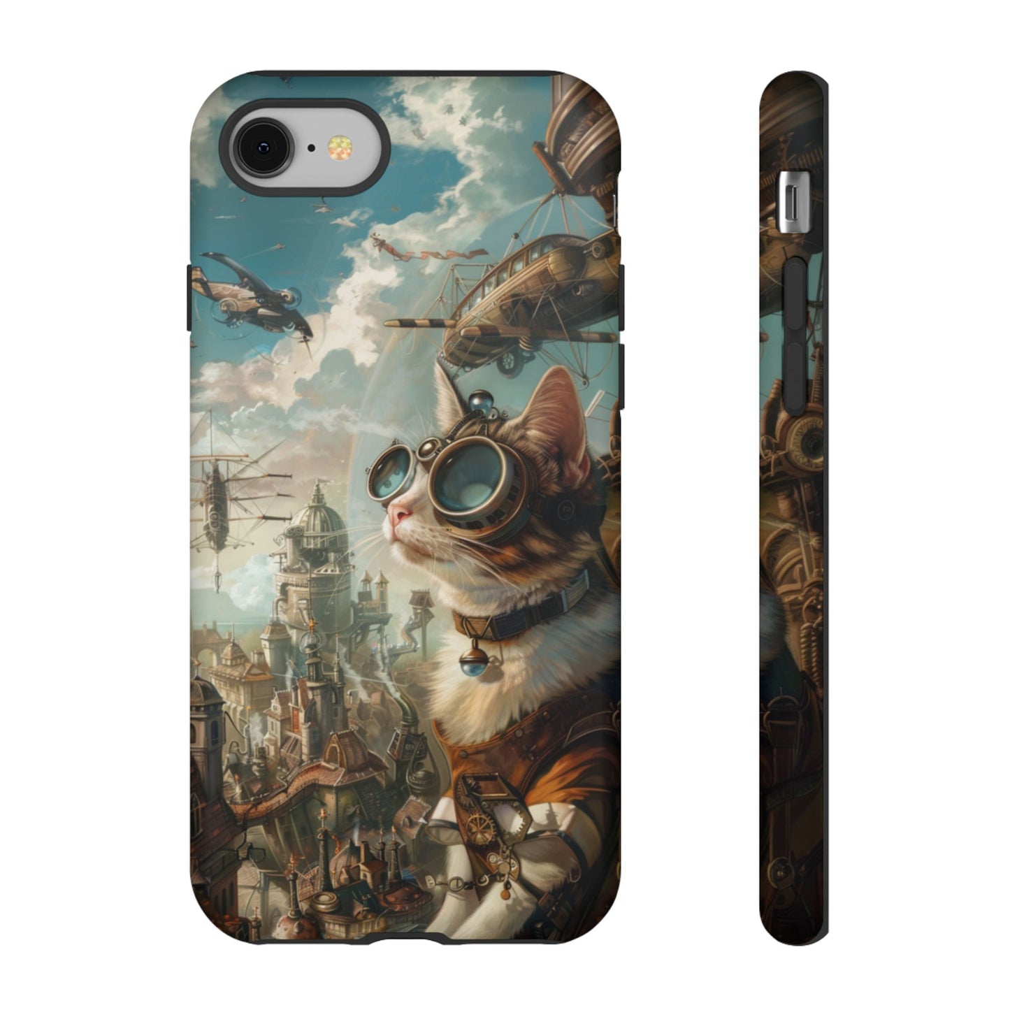 Steampunk Aviator Cat - Tough iPhone Case
