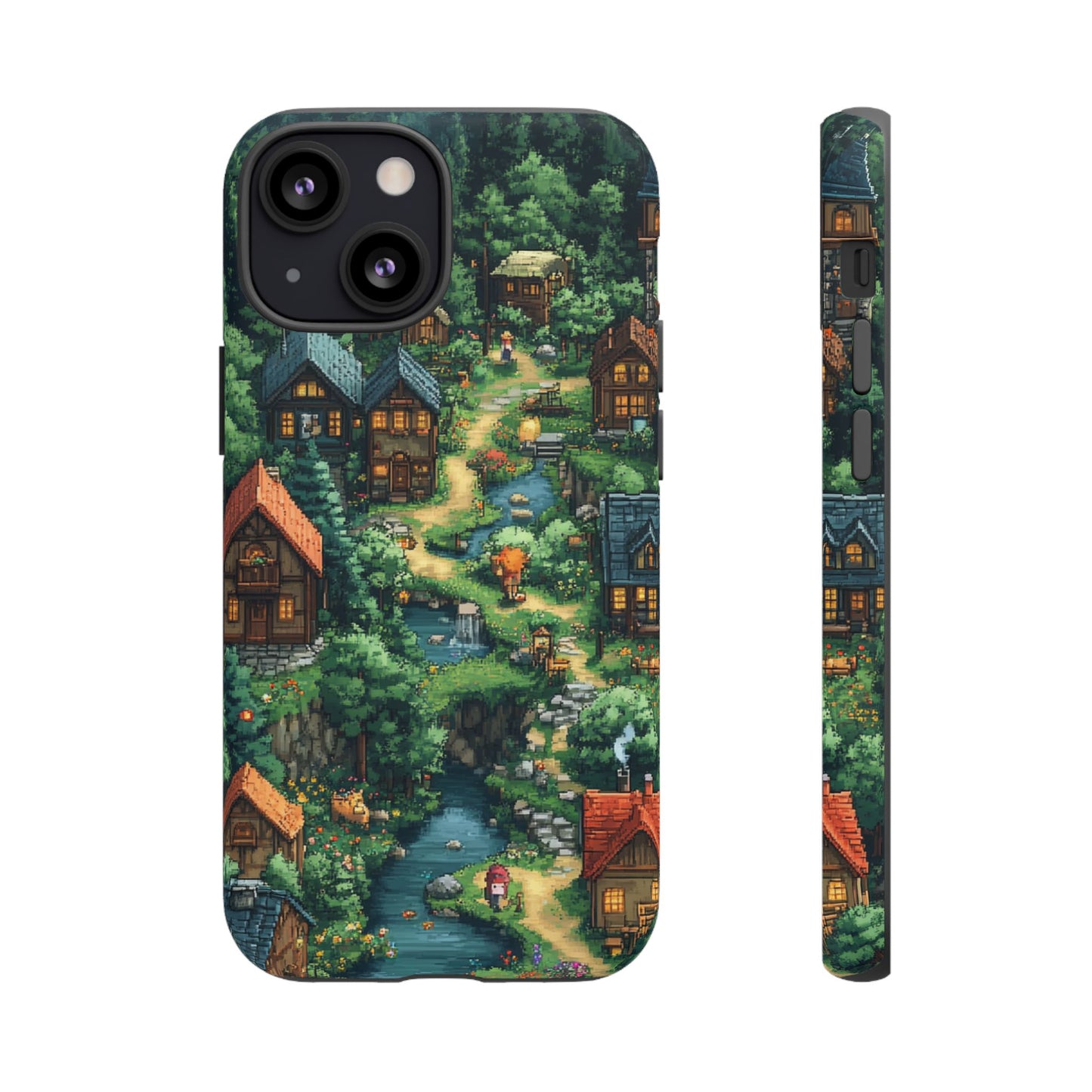 Enchanted Village: Pixel Paradise Phone Case - iPhone, Google Pixel, Samsung Galaxy